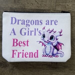 2/$25 Cute Dragon Print Pouch